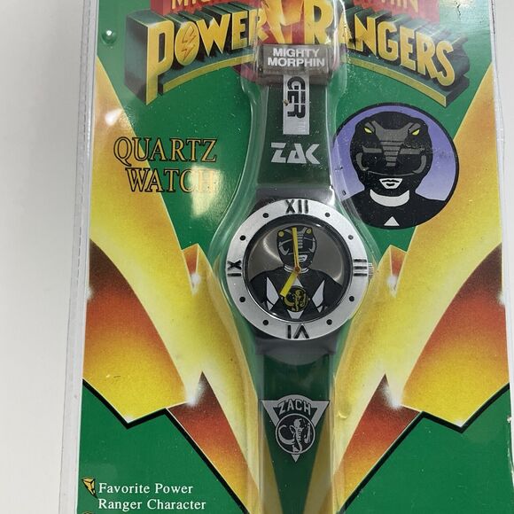Mighty Morphin Power Rangers Quartz Watch Black Ranger 1994 - Picture 3 of 5